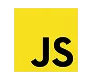 A yellow square with the bold, black letters JS in the center, representing the JavaScript programming language logo.